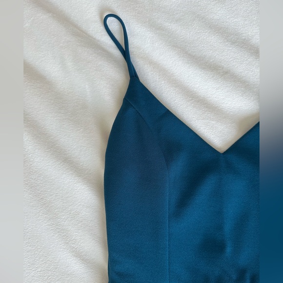 Lulu’s Forever Your Girl Teal Blue Mini Dress - Picture 3 of 9